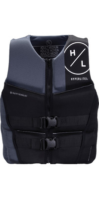 2024 Hyperlite Herre Prime CGA Chest Zip Impact Vest H22V-CGA-PR-AS - Black / Ask